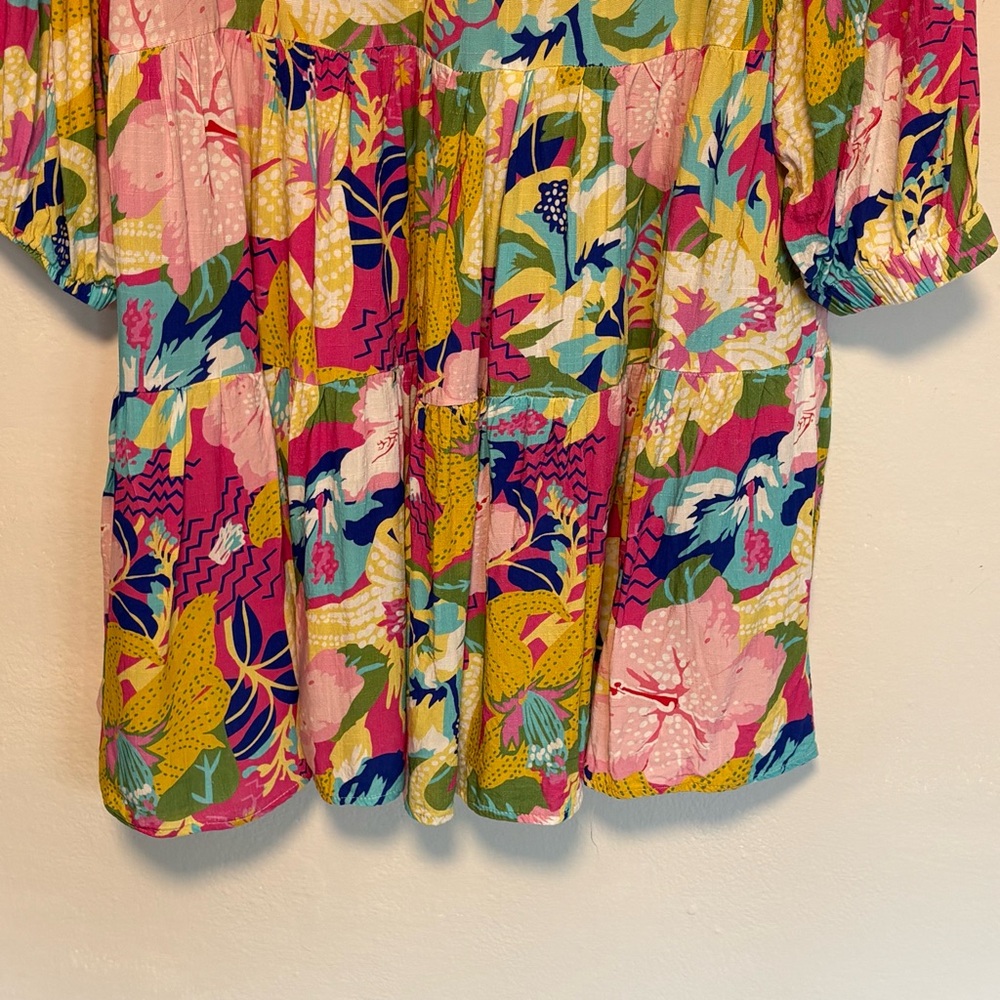 UMGEE Elora Split Neck Floral Dress - Picture 9 of 11